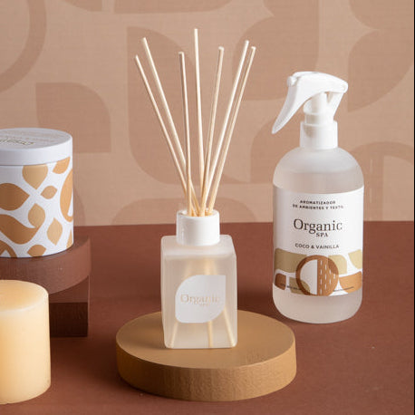 SET AROMATIZADOR DE AMBIENTE + DIFUSOR SPA COCO & VAINILLA