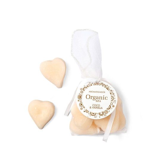 CORAZONES AROMÁTICOS COCO & VAINILLA